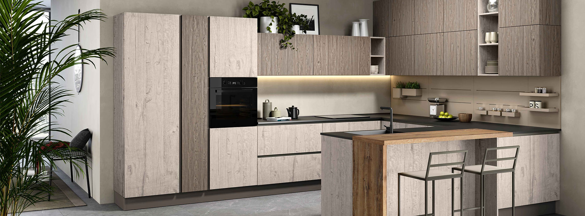 disposizione mobili in cucina