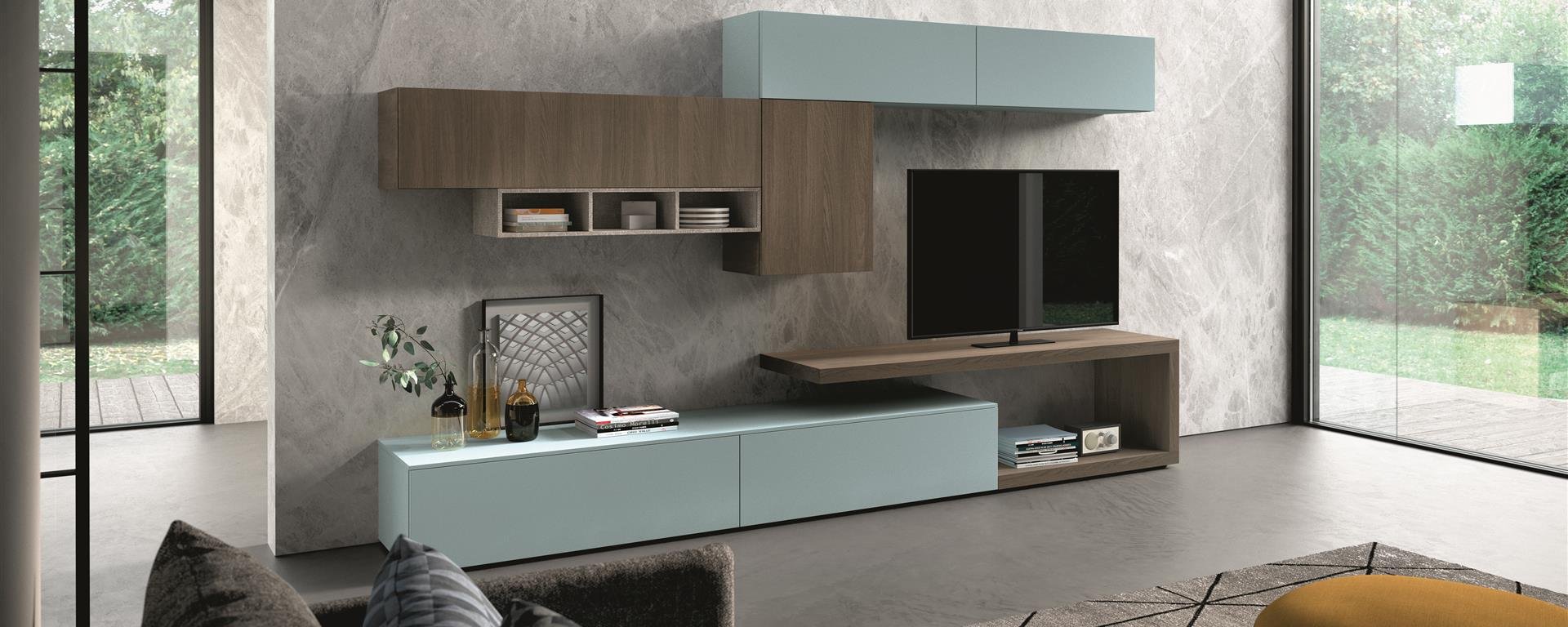Atmosfera design e arredamento soggiorno